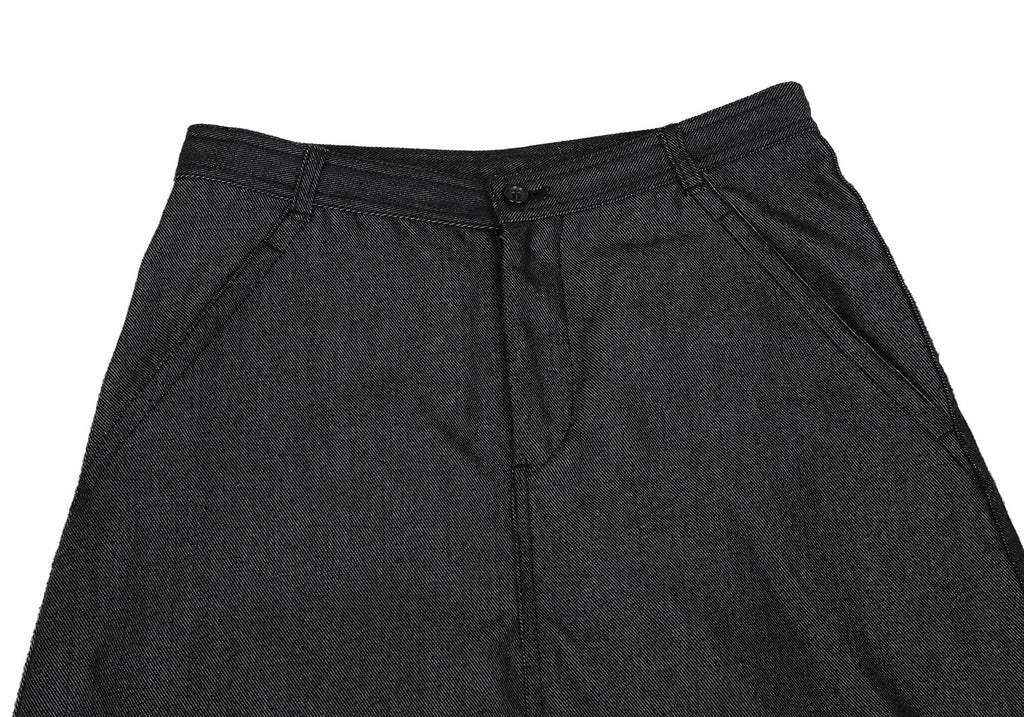 COMME des GARCONS JAPAN. robe de chambre. Black Denim A Line Skirt