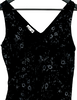 Ghost LONDON. TANYA SARNE. Black Viscose BodyCon Midi Dress
