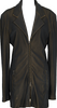 ISSEY MIYAKE Japan. Black/Khaki-Green Tinted Jersey Zip Jacket