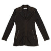 ISSEY MIYAKE Japan. Black/Khaki-Green Tinted Jersey Zip Jacket