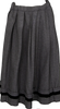COMME des GARCONS COMME des GARCONS JAPAN. Hem Velor Line Grey Pleats Skirt