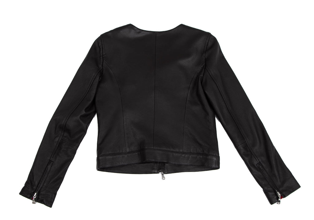 GUILD PRIME Japan. Black Lambskin  Leather Jacket