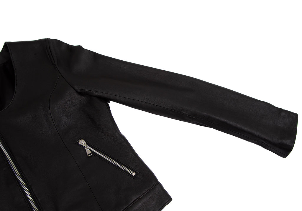GUILD PRIME Japan. Black Lambskin  Leather Jacket