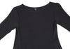 YOHJI YAMAMOTO JAPAN. MICHIKO by Y’s Rayon Wool Stretched Asymmetry Black Dress
