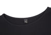 YOHJI YAMAMOTO JAPAN. MICHIKO by Y’s Rayon Wool Stretched Asymmetry Black Dress
