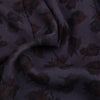 COMME des GARCONS JAPAN. TRICOT. Wool Dyed Purple Floral Wrap Skirt