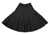 Hiroko Bis Japan. Black PolyTech Pleat Switching Skirt