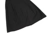 COMME des GARCONS JAPAN. TRICOT. Wool Black Gabardine Tuck & Dart Design Skirt
