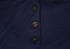 YOHJI YAMAMOTO JAPAN Y's for living Navy Rayon Silk Collared Shirt/Top