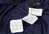 YOHJI YAMAMOTO JAPAN Y's for living Navy Rayon Silk Collared Shirt/Top