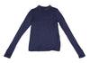 YOHJI YAMAMOTO JAPAN Y's for living Navy Rayon Silk Collared Shirt/Top