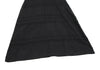 YOHJI YAMAMOTO JAPAN. Y's for living Black Cotton Stripe Woven Short Sleeve Keyhole Back Accent Dress