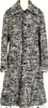 COMME des GARCONS JAPAN. TRICOT. Nep Melange Black, White Tweed Coat
