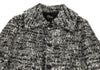 COMME des GARCONS JAPAN. TRICOT. Nep Melange Black, White Tweed Coat