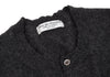 COMME des GARCONS JAPAN. robe de chambre Charcoal Cashmere Knit Cardigan