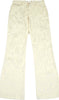 KRIZIA PARIS. Beige Cotton Camouflage Printed Flare Pants