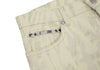 KRIZIA PARIS. Beige Cotton Camouflage Printed Flare Pants