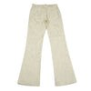 KRIZIA PARIS. Beige Cotton Camouflage Printed Flare Pants