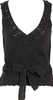 TOMORROWLAND  MACPHEE JAPAN. Black Hand Knit Sleeveless Shirt