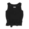 TOMORROWLAND  MACPHEE JAPAN. Black Hand Knit Sleeveless Shirt