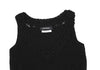 TOMORROWLAND  MACPHEE JAPAN. Black Hand Knit Sleeveless Shirt