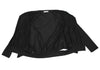 TSUMORI CHISATO JAPAN. Black Cotton Raglan Sleeve Semi-Sheer Cardigan Style Top