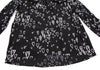 DIESEL (Glenn Martens) Black Printed Ribbon Pull over Blouse