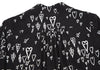 DIESEL (Glenn Martens) Black Printed Ribbon Pull over Blouse