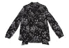 DIESEL (Glenn Martens) Black Printed Ribbon Pull over Blouse