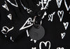 DIESEL (Glenn Martens) Black Printed Ribbon Pull over Blouse