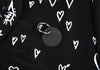 DIESEL (Glenn Martens) Black Printed Ribbon Pull over Blouse