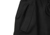 HELMUT LANG Black Rayon Blend Waist Drawcord Sleeveless Dress