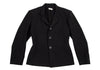 Yohji Yamamoto Japan. THE GINZA STORY COLLECTION. Black Wool Slit Design Jacket