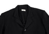 Yohji Yamamoto Japan. THE GINZA STORY COLLECTION. Black Wool Slit Design Jacket