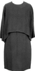 Stella McCartney UK. Black Python Jacquard Layered Dress