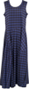 COMME des GARCONS JAPAN. TRICOT. Gingham Navy Check Curve Switching Dress
