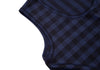 COMME des GARCONS JAPAN. TRICOT. Gingham Navy Check Curve Switching Dress