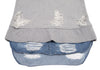 MIHARA YASUHIRO Japan.Denim Hem Grey Layered Distressed/Destroy Sweat Shirt
