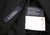 LIMI feu JAPAN. Black Slit Neck Wool Gabardine Dress