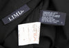 LIMI feu JAPAN. Black Slit Neck Wool Gabardine Dress