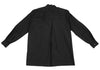 ISSEY MIYAKE JAPAN. Black Cupra Cotton Mao Collar Shirt