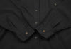 ISSEY MIYAKE JAPAN. Black Cupra Cotton Mao Collar Shirt
