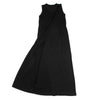 DENHA DENHAM Japan. Black Rayon Wrap Design Sleeveless Dress