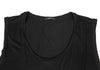 DENHA DENHAM Japan. Black Rayon Wrap Design Sleeveless Dress
