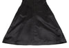 Comme des Garcons Japan. Black Peter Pan Collar Shiny Wool Silk Dress