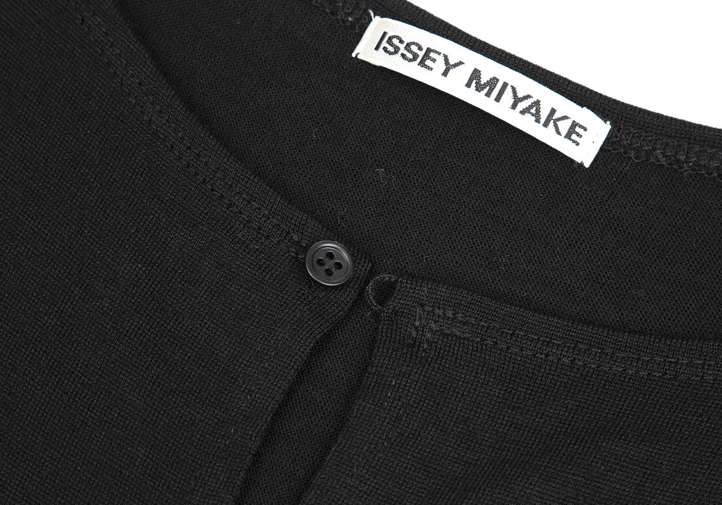 ISSEY MIYAKE  JAPAN. Black Wool Panel Switching Dress