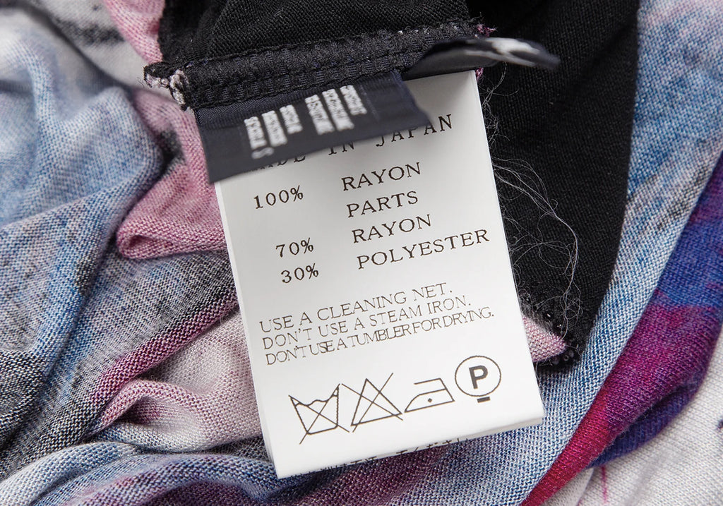 LIMI feu Japan. Black,Multi-Color Front Graphic Printed Switching Camisole