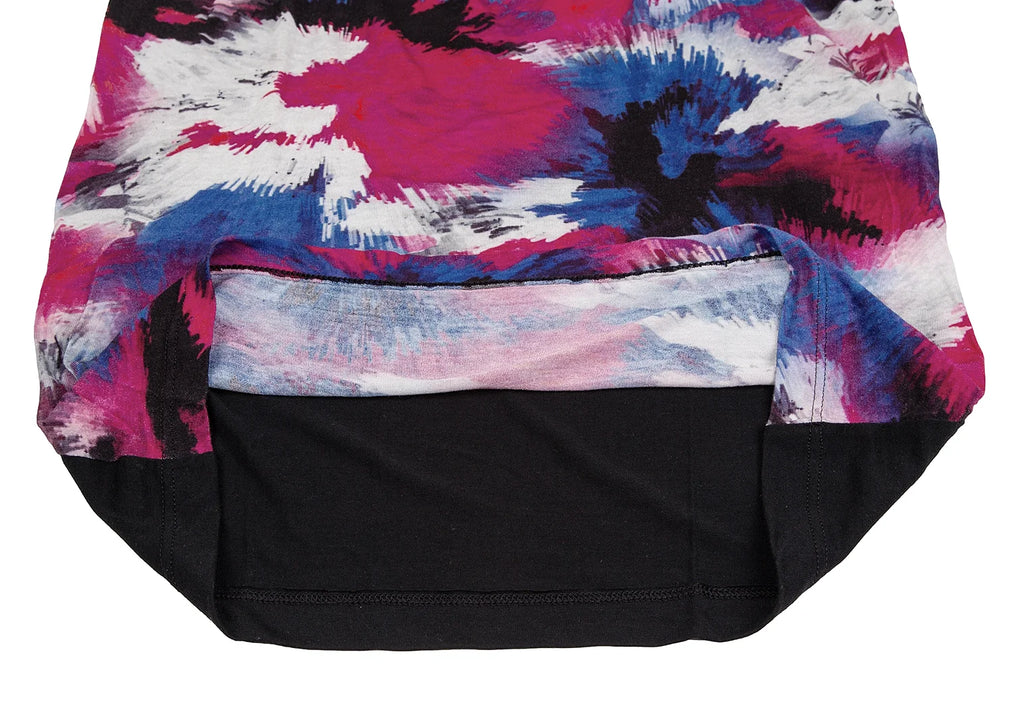 LIMI feu Japan. Black,Multi-Color Front Graphic Printed Switching Camisole