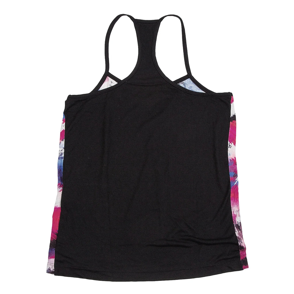 LIMI feu Japan. Black,Multi-Color Front Graphic Printed Switching Camisole