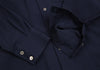 COMME des GARCONS JAPAN. TRICOT. Navy Wool Back Pleated Switching Shirt